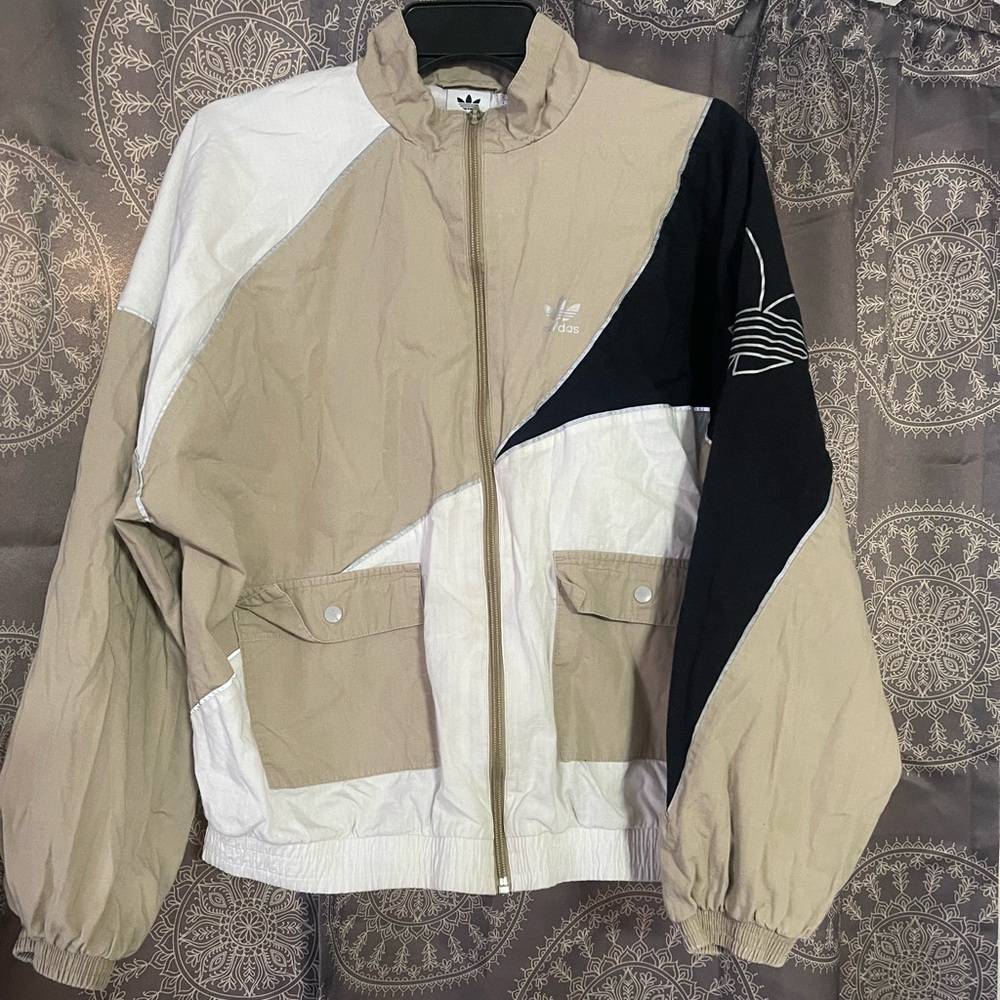 Adidas block track jacket women’s.